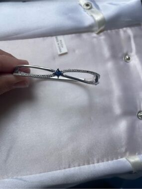 Zales Vera Wang Love Collection Sapphire and Diamond Bangle